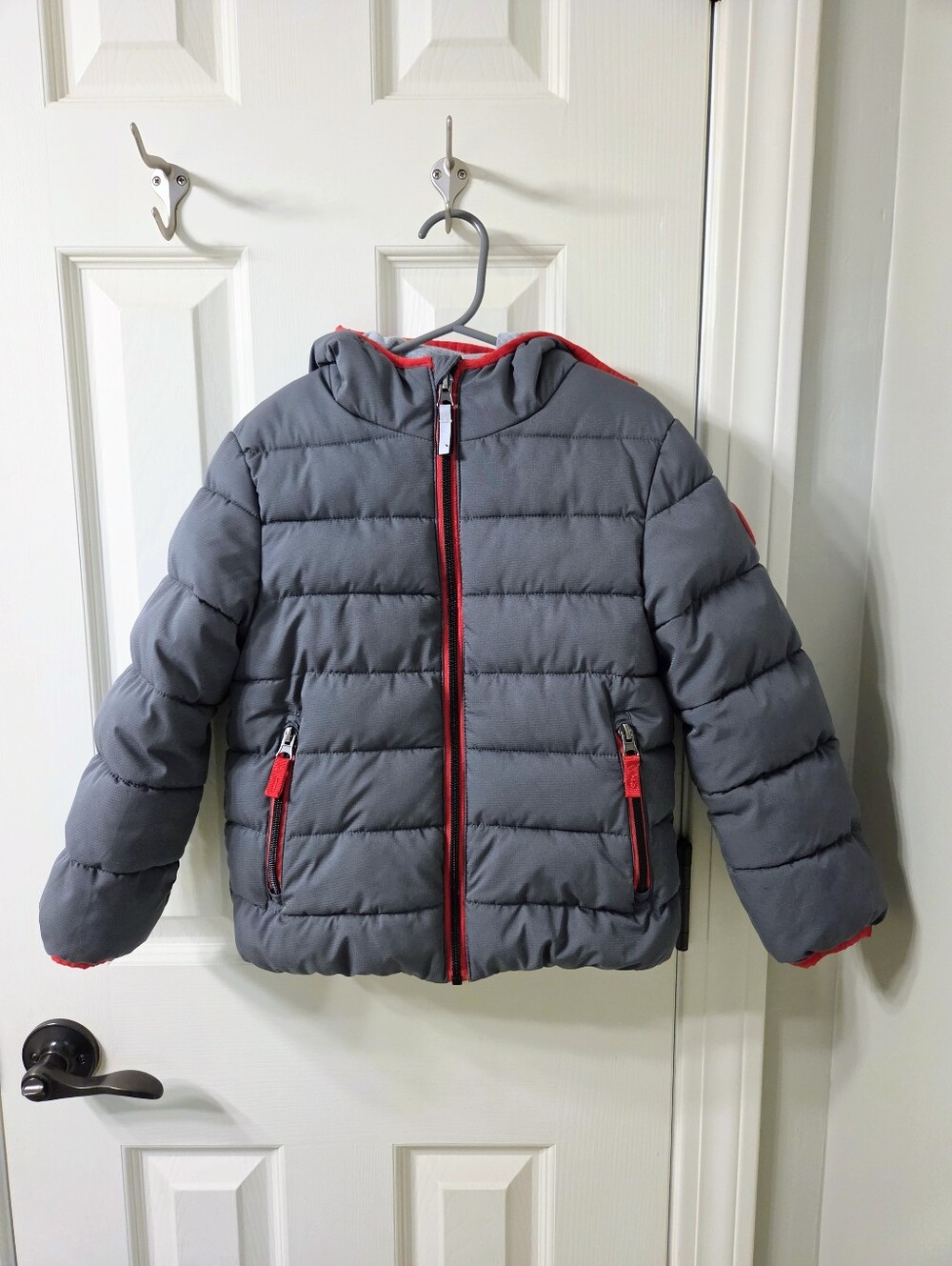 Gerry Kids/Toddler/Boys Gray Puffer Jacket with Red Accents Size 5T